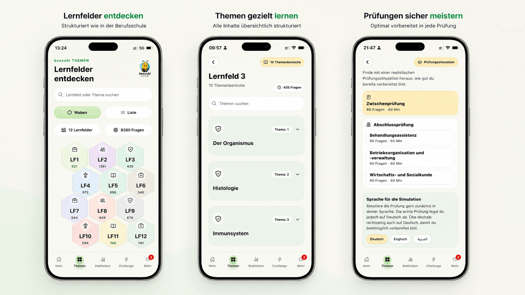App pédagogique beezubi sur smartphone et tablette