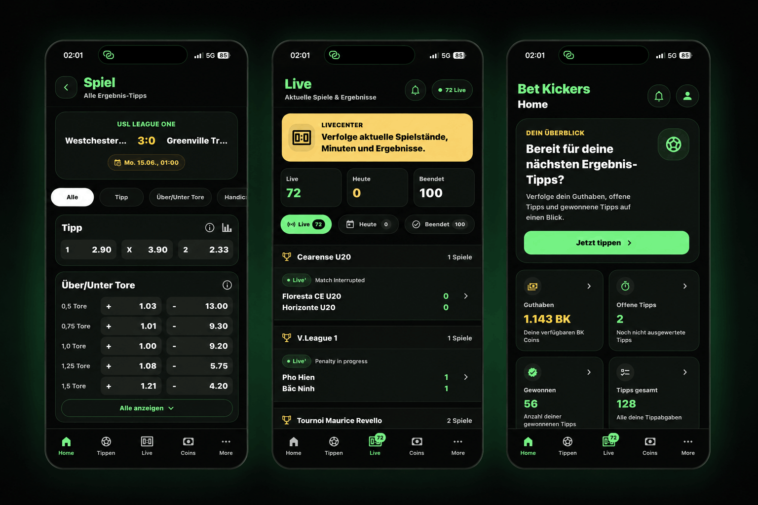 Jeu de pronostics sportifs Bet Kickers